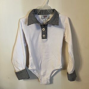 Vintage 1990s French Toast Houndstooth‎ Bodysuit
